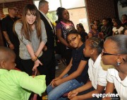 Hilary Duff Supports ''Blessings In A Backpack'' Program in Atlanta