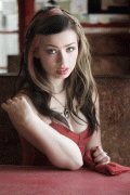 16a1af51942002 Skye Sweetnam   Cleavy diner shoot.  8x